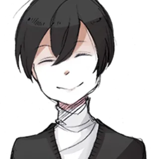 😊 Anime, lächelnd, Cartoon, Figur whatsapp sticker