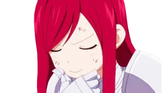 😏 Erza Scarlet Fairy Tail Anime, Garota, Cabelo ruivo, Erza Scarlet, Fairy Tail telegram sticker