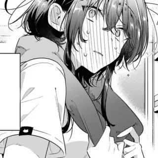 🎤 anime, scared, nervous, embarrassed whatsapp sticker