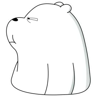 😑 Ice Bear We Bare Bears Dibujos animados, Oso de hielo, We Bare Bears, Personaje, Oso polar telegram sticker