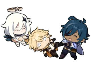 Chibi Genshin telegram stickers