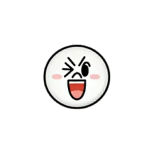 😜 絵文字, 笑顔, ウィンク, 漫画, ハッピー telegram sticker