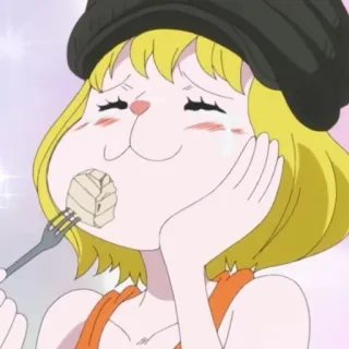 🏴‍☠️ cartoon, food, eating, anime, dessert whatsapp sticker
