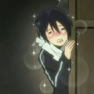 💎 Yato Noragami Anime, Yato, Noragami, Erröten, Süß telegram sticker