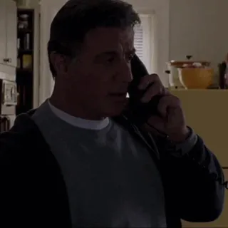 🌑 Sylvester Stallone actor, stallone, telephone, movie, portrait telegram sticker