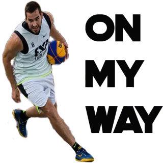🏃 6 LJUBLJANA Basketbal, Atleet, Sport, Bal, Speler, Uniform telegram sticker