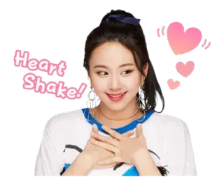 ❤️ Heart Shake! kpop, coração, agitar, fofo, menina, amor, corações whatsapp sticker