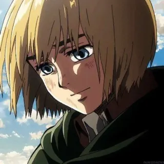 🌟 Armin Arlert Attack on Titan armin arlert, attack on titan, anime, manga, shonen, personaggio telegram sticker