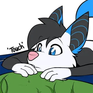 🏌️‍♂️ Touch Furry, Animale, Cartone animato, Carino, Illustrazione, Stravagante telegram sticker