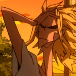 🎭 All Might My Hero Academia Аниме, Герой, Моя геройская академия, Всемогущий whatsapp sticker