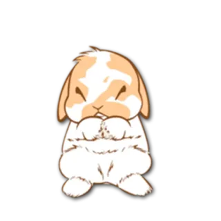 😌 うさぎ, かわいい, 動物, 怒り, マンガ telegram sticker