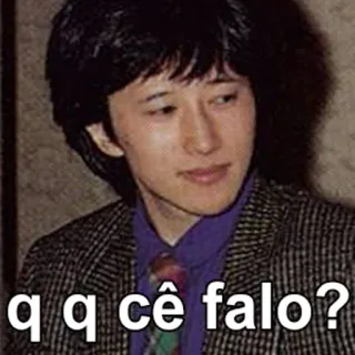 🤨 q q cê falo? person, question, meme, man whatsapp sticker
