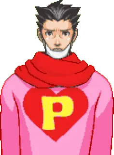 😢 P heart, pink, character telegram sticker