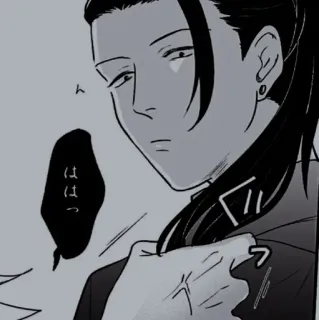 🕸 ははっ Manga, Anime, Maschio, Serio, Coda di cavallo telegram sticker