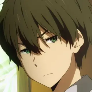 ➖ Houtarou Oreki Hyouka Anime, Personagem, Houtarou Oreki, Hyouka, Mangá, Japonês whatsapp sticker