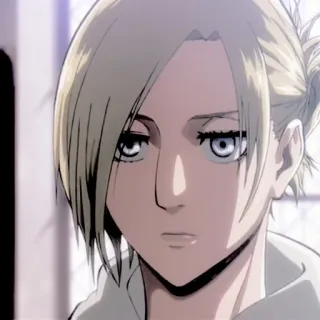 🧺 Annie Leonhart Attack on Titan Anime, Personagem, Fanart, Attack on Titan, AoT, Annie, Annie Leonhart telegram sticker