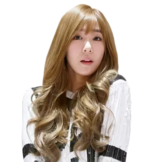 😯 wanita, potret, rambut pirang, orang, gadis telegram sticker