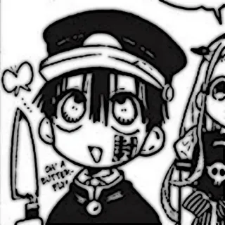 🔭 Hanako Toilet-bound Hanako-kun oh' a butter fly! Anime, Manga, Mignon, Hanako-kun, Couteau, Papillon, École, Fantôme telegram sticker