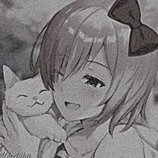 🍓 anime, girl, cat, cute, cartoon telegram sticker