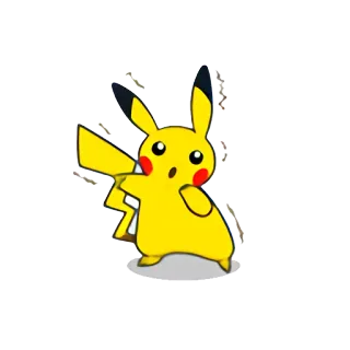 😲 Pikachu Pikachu, Pokémon, Desenho animado, Anime, Amarelo, Rato whatsapp sticker