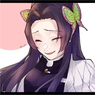 🙂 Kanae Kocho Demon Slayer anime, demon slayer, butterfly, kanae kocho, manga telegram sticker