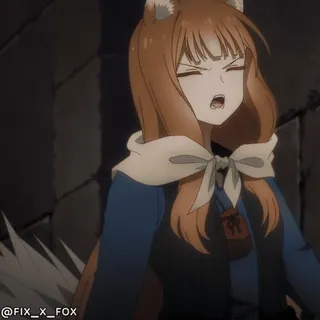 🤬 Holo Spice and Wolf @fix_x_fox whatsapp sticker