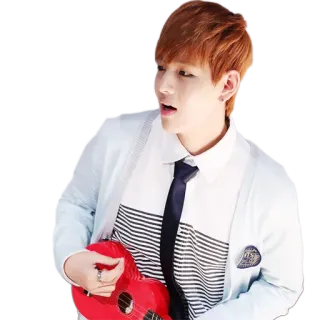 🎸 musicista, cantante, ukulele, K-pop, ritratto telegram sticker