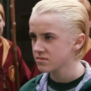 🐍 Draco Malfoy Harry Potter draco malfoy, slytherin, harry potter, mago, personaje, libro, película whatsapp sticker