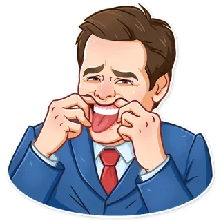 😝 cartoon, expression, funny face, silly, tongue out, grimace telegram sticker