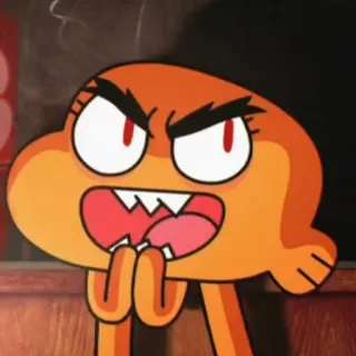 😈 Darwin Watterson The Amazing World of Gumball Cartoon, animiert, Darwin, Fisch, Orange, TV-Show whatsapp sticker