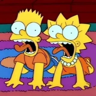 😵 Bart Simpson, Lisa Simpson The Simpsons Cartoon, Die Simpsons, Bart Simpson, Lisa Simpson, Simpsons whatsapp sticker