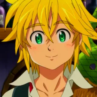 🙂 Meliodas Seven Deadly Sins Аниме, Персонаж, Мелиодас, Семь смертных грехов, Манга, Фанатское творчество telegram sticker