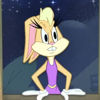 🥕 Lola Bunny Looney Tunes Dibujo animado, Conejo, Animado, Lola Bunny telegram sticker