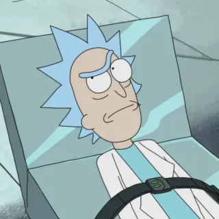 🛸 Rick Sanchez Rick and Morty Rick Sanchez, Rick and Morty, Cartoon, Science-Fiction, Erwachsenenanimation, Wissenschaftler telegram sticker