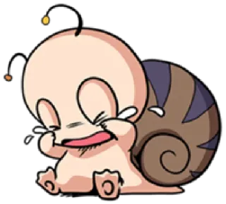 😭 weinen, traurig, schnecke, cartoon, emoji, sticker telegram sticker