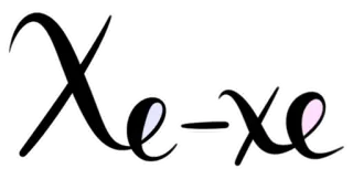 😄 Xe-Xe letras, cursiva, nombre, personalizable, adhesivo, X whatsapp sticker