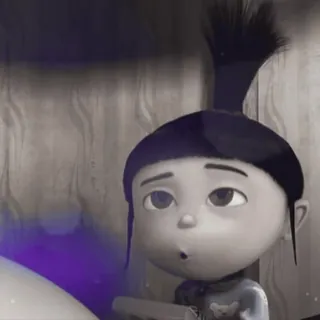 🧊 Agnes Despicable Me Cartoon, Mädchen, Figur, Film, Süß, Ausdruck, Animiert whatsapp sticker