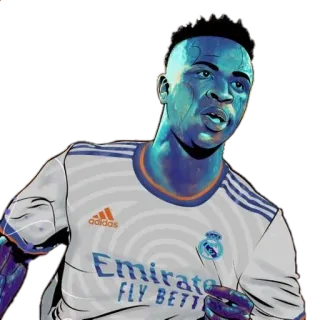 ⚽️ Vinícius Júnior bóng đá, cầu thủ, người chơi, Real Madrid, thể thao telegram sticker