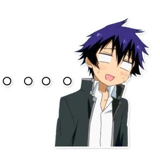 😅 oooo anime, Cartoon, Aufkleber, lustig, Charakter, Ausdruck whatsapp sticker