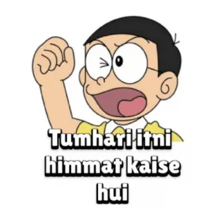 @stickersbag 💖 Nobita Doraemon whatsapp stickers
