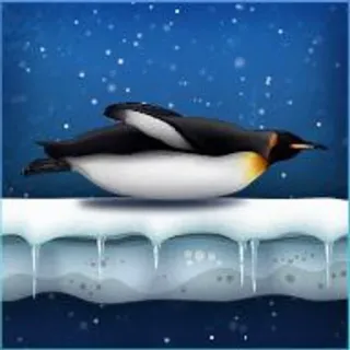 🌟 penguin, ice, iceberg, animal, antarctica telegram sticker