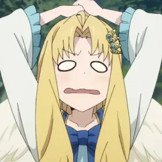 😳 Anime, Cartoon, Lustig, Charakter, Ausdruck, Besorgt whatsapp sticker