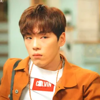 😒 CALVIN homme, coréen, mode, portrait telegram sticker