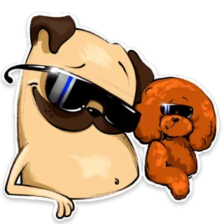 Chubaka&Woody telegram stickers