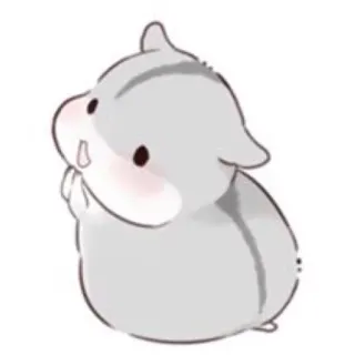 😊 hamster, mignon, animal, dessin animé, animal de compagnie whatsapp sticker