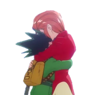 🤗 anime, hug, friendship, cartoon, emotions telegram sticker