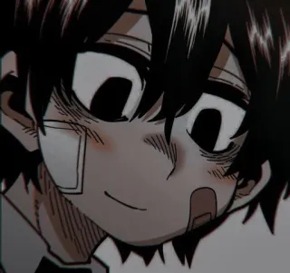 🖤 Anime, Manga, Verbände, Junge, Cartoon, Lächeln whatsapp sticker