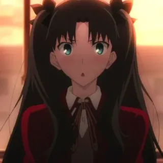 😳 Rin Tohsaka Fate/stay night Anime, Personaggio, Carino, Ragazza telegram sticker