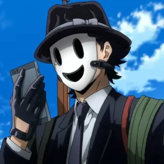 🚬 Sniper Mask High-Rise Invasion anime, mask, sniper, gun, high-rise invasion telegram sticker