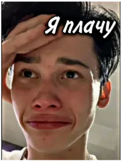 😭 Я плачу crying, sad, emotions, meme, portrait telegram sticker